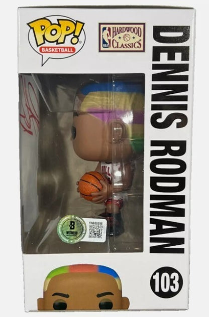 Dennis Rodman Signed Chicago Bulls "The Worm" Funko Pop #103