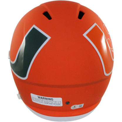 Michael Irvin Signed Miami Hurricanes Full Size AMP Helmet