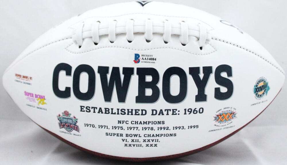 Jaylon Smith Signed Dallas Cowboys Logo Football - America's Team