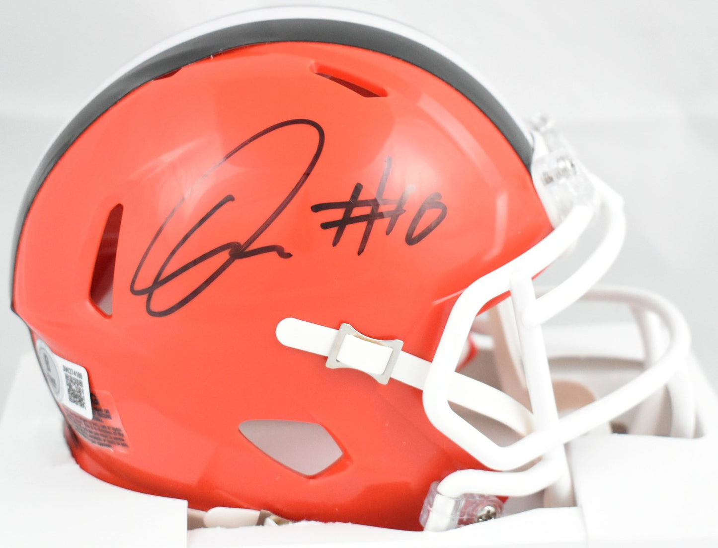 Quinshon Judkins Signed Cleveland Browns Riddell Speed Mini Helmet