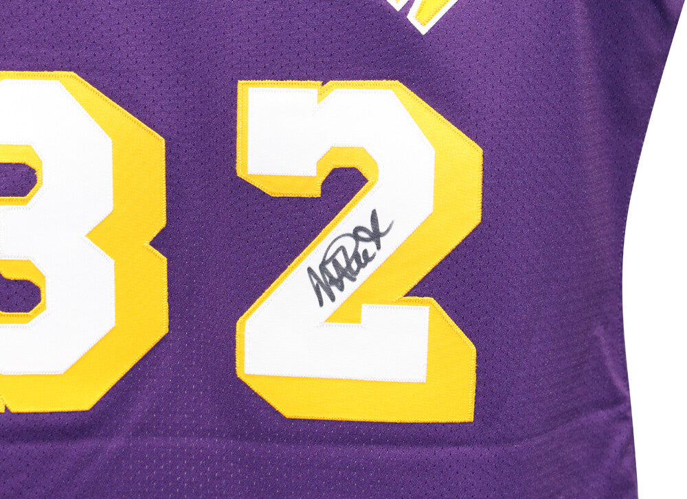 Magic Johnson Signed Los Angeles Lakers Mitchell & Ness Authentic Jersey