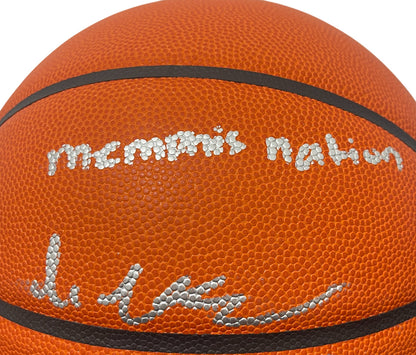 Emoni Bates Autographed Memphis Nike Elite Basketball (Upper Deck)