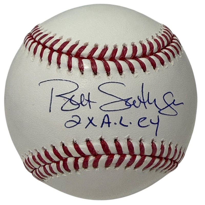 Bret Saberhagen Autographed ROMLB Baseball "2x AL CY" JSA Witnessed