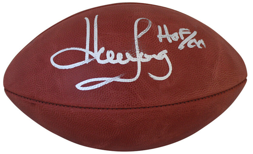 Howie Long Signed Oakland Raiders Official Paul Tagliabue Football HOF