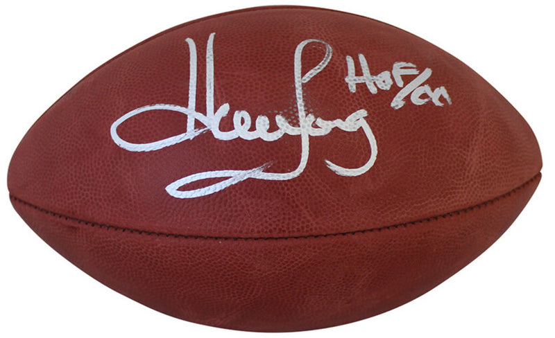 Howie Long Signed Oakland Raiders Official Paul Tagliabue Football HOF