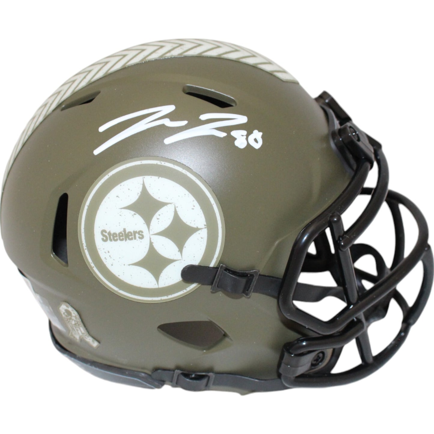 Pat Freiermuth Pittsburgh Steelers Autographed 2022 Salute Mini Helmet