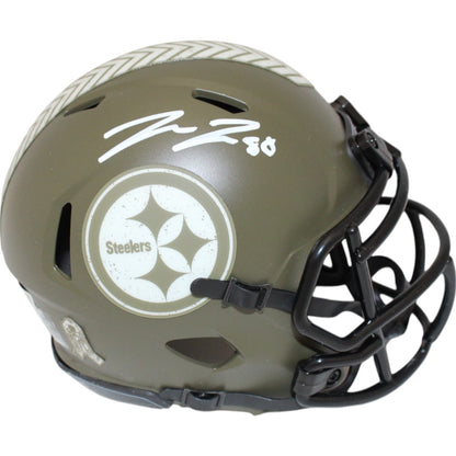 Pat Freiermuth Pittsburgh Steelers Autographed 2022 Salute Mini Helmet