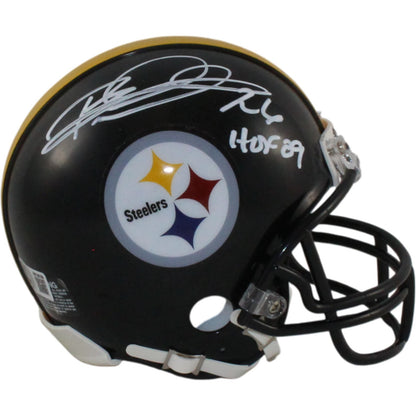 Rod Woodson Pittsburgh Steelers Signed VSR4 Mini Helmet HOF Inscription