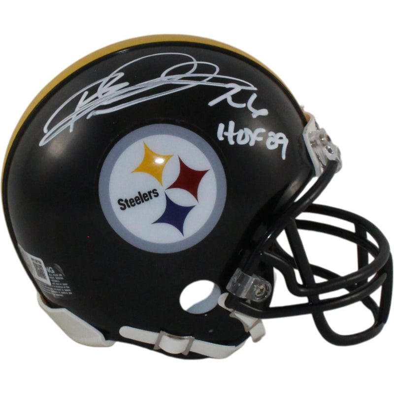 Rod Woodson Pittsburgh Steelers Signed VSR4 Mini Helmet HOF Inscription