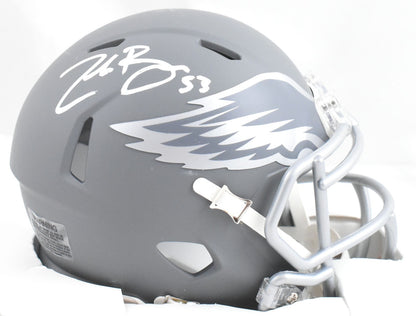 Zack Baun Signed Philadelphia Eagles Slate Speed Mini Helmet
