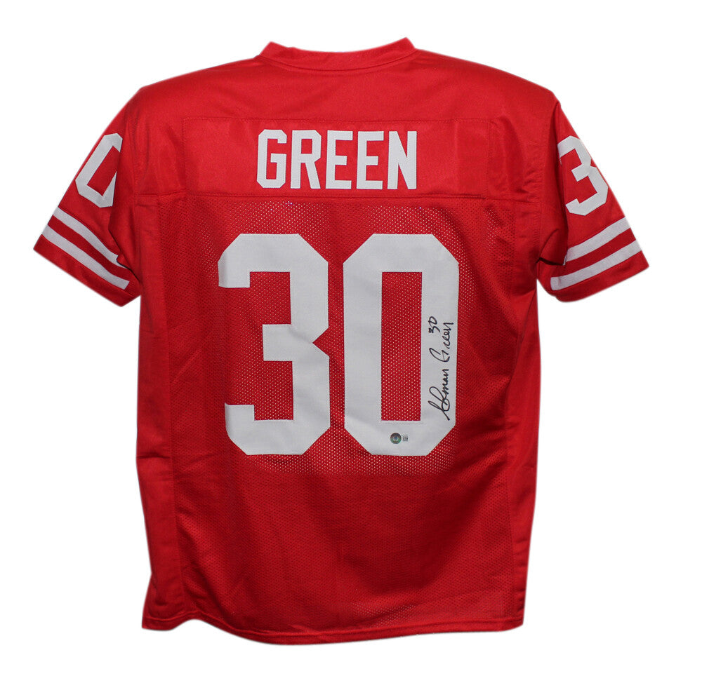 Ahman Green Signed Nebraska Cornhuskers Custom College Style Jersey