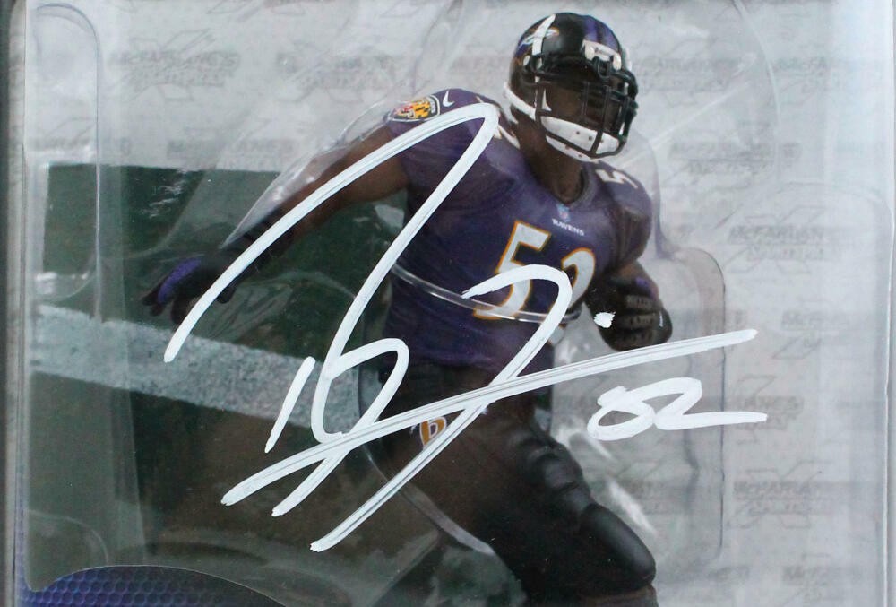 Ray Lewis Autographed Baltimore Ravens McFarlane Figurine