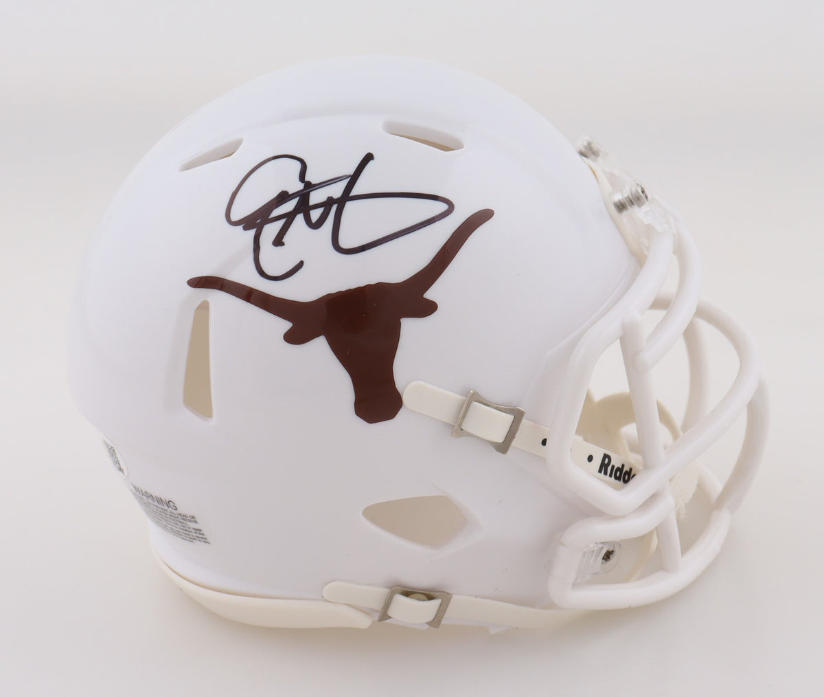 Eric Metcalf Autographed Texas Longhorns Mini Helmet