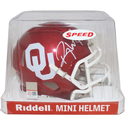 Roy Williams Oklahoma Sooners Autographed Mini Helmet (Beckett BAS)