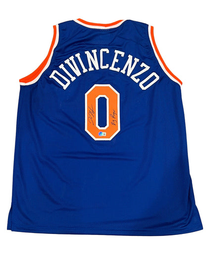 Donte DiVincenzo Signed New York Knicks Custom Jersey "Big Ragu"
