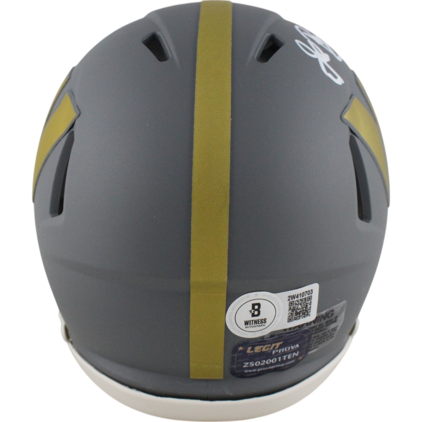 John Riggins Autographed Washington Commanders Slate Mini Helmet