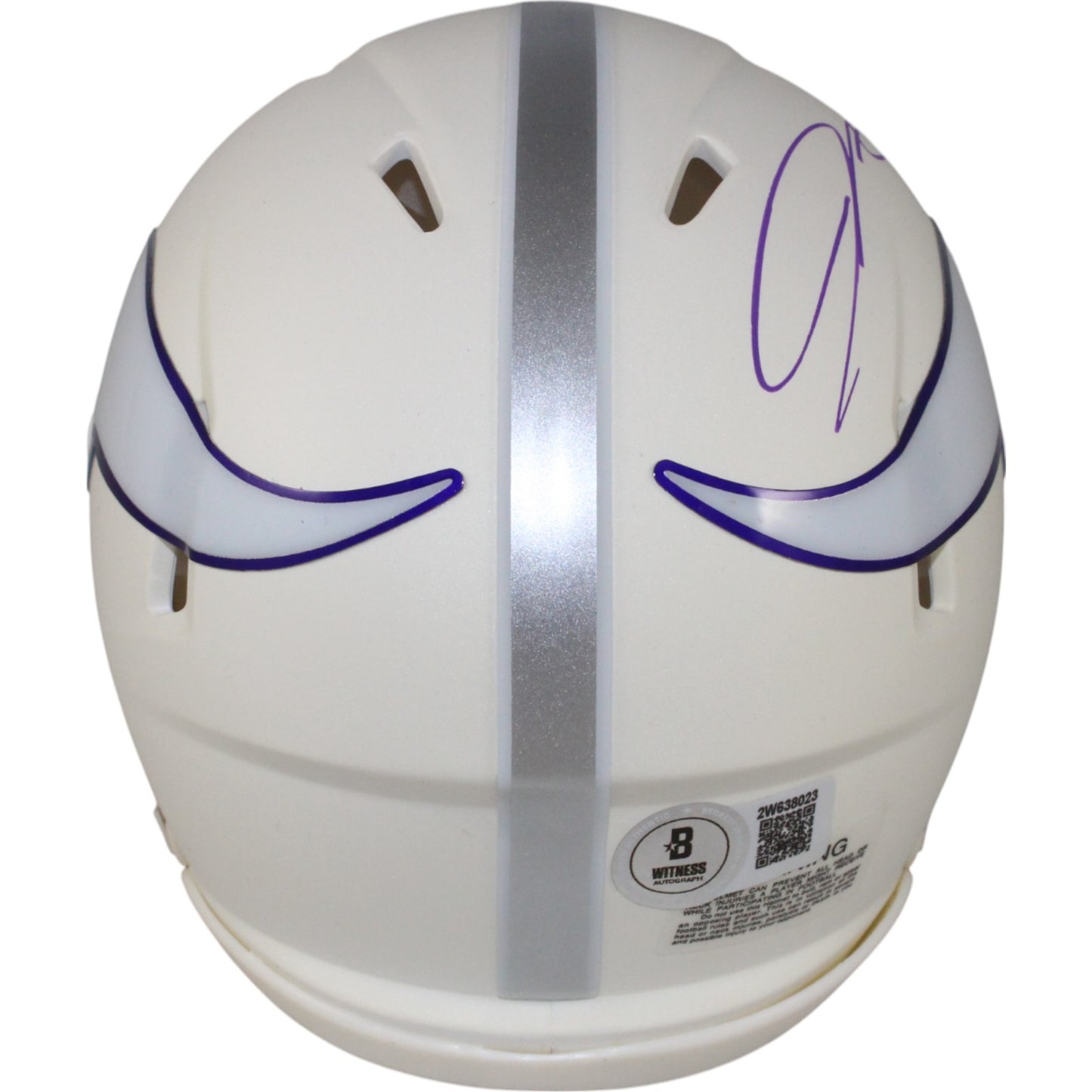 Jordan Addison Signed Minnesota Vikings 2024 Alternate Mini Helmet