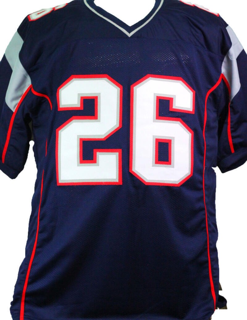 Sony Michel Autographed New England Patriots Style Blue Jersey