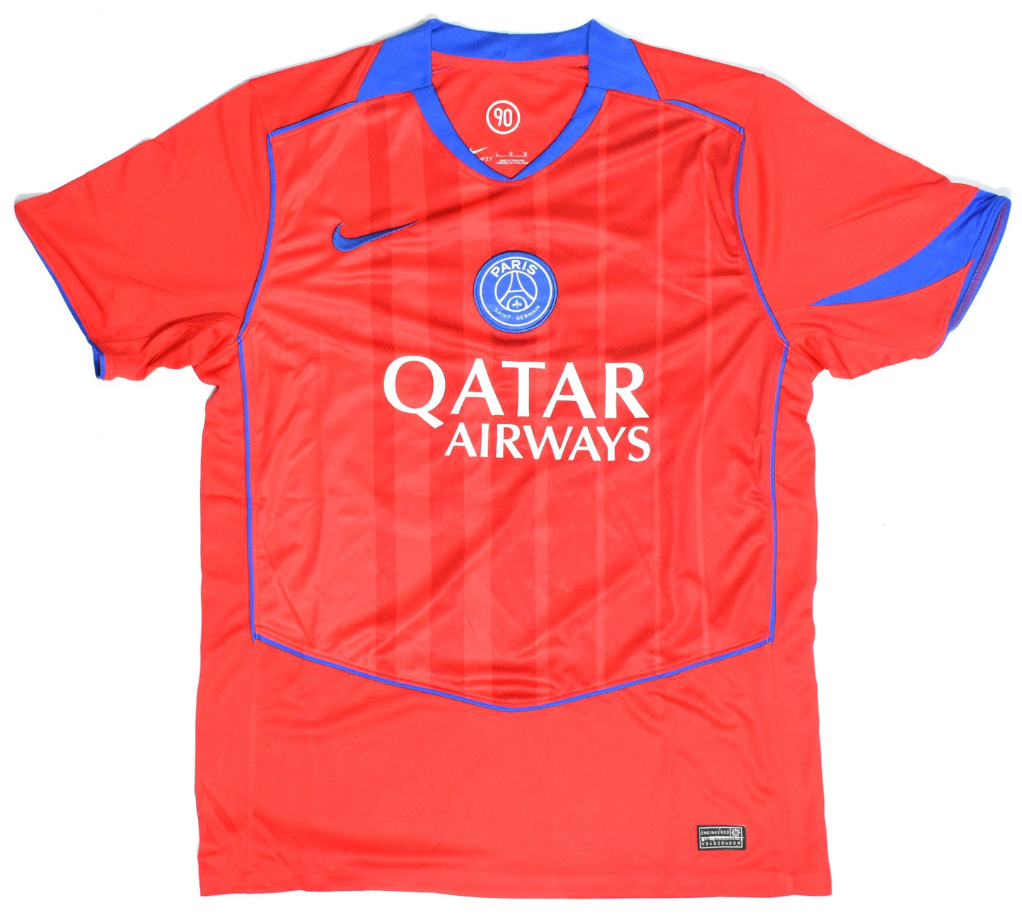 Bradley Barcola Autographed Paris Saint-Germain Red Third Jersey