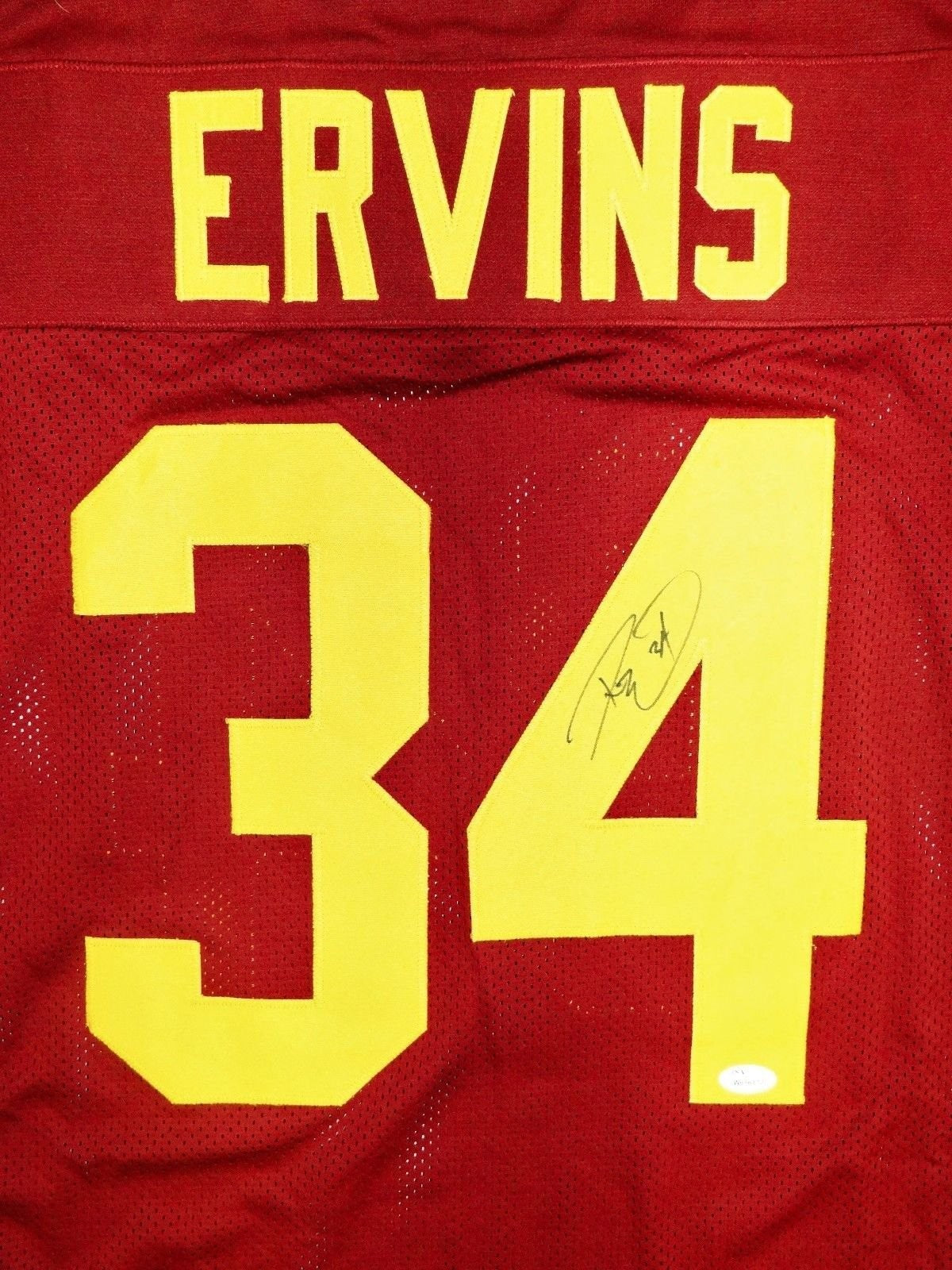 Ricky Ervins Signed Maroon Custom Football Jersey