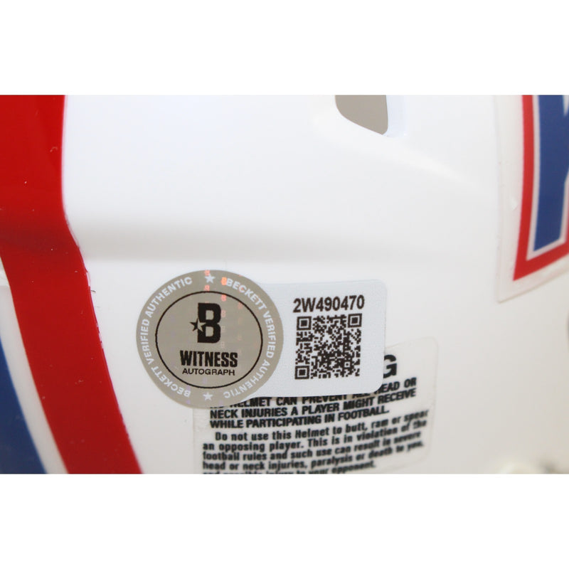 Earl Campbell Autographed Houston Oilers Throwback Mini Helmet (Beckett)