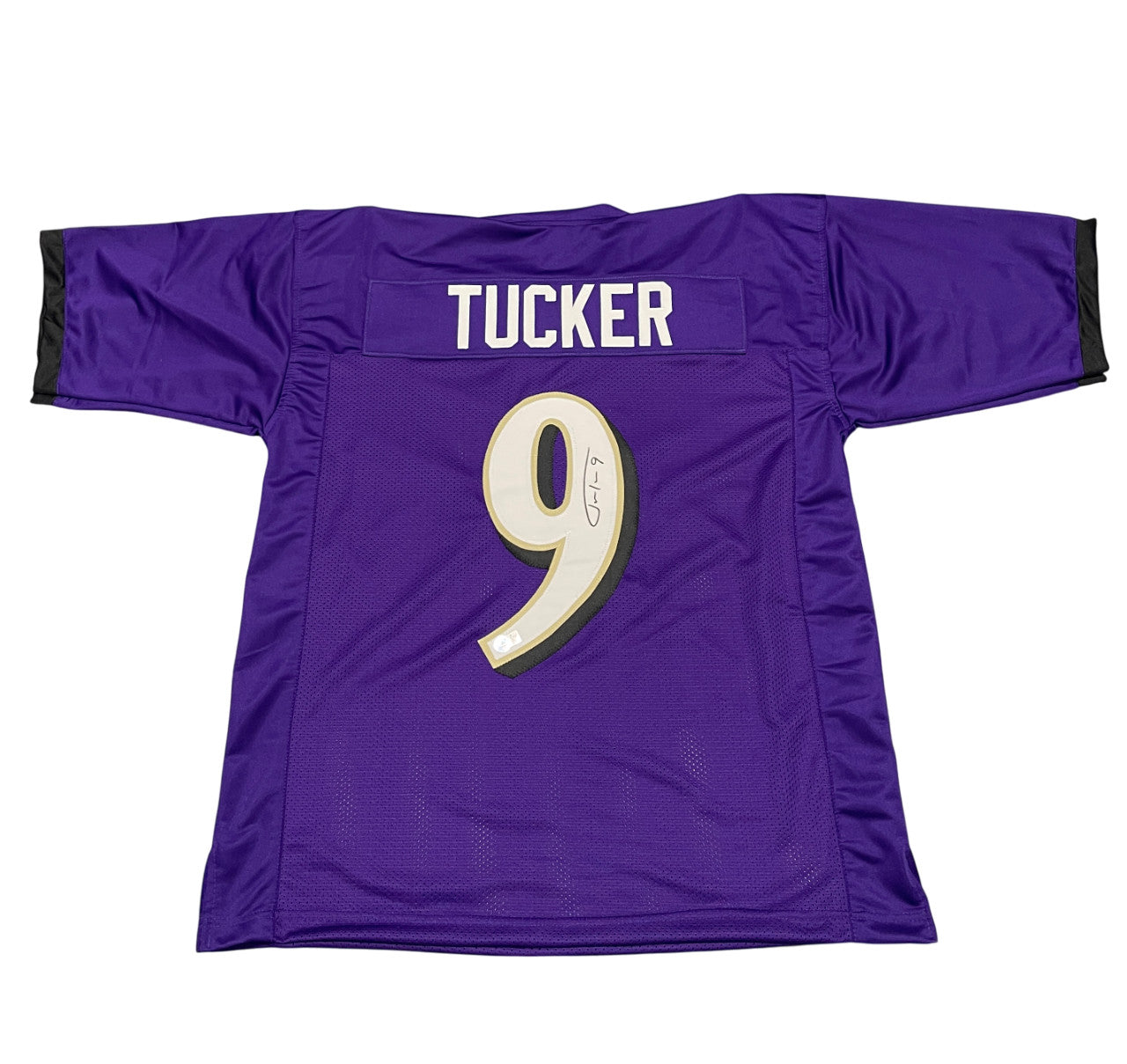 Justin Tucker Signed Baltimore Ravens Custom Jersey Beckett Witness BAS