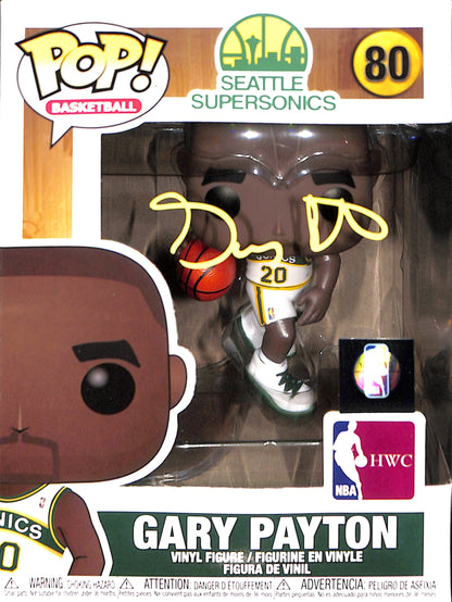 Gary Payton Seattle Super Sonics Signed Funko Pop! (Beckett COA)