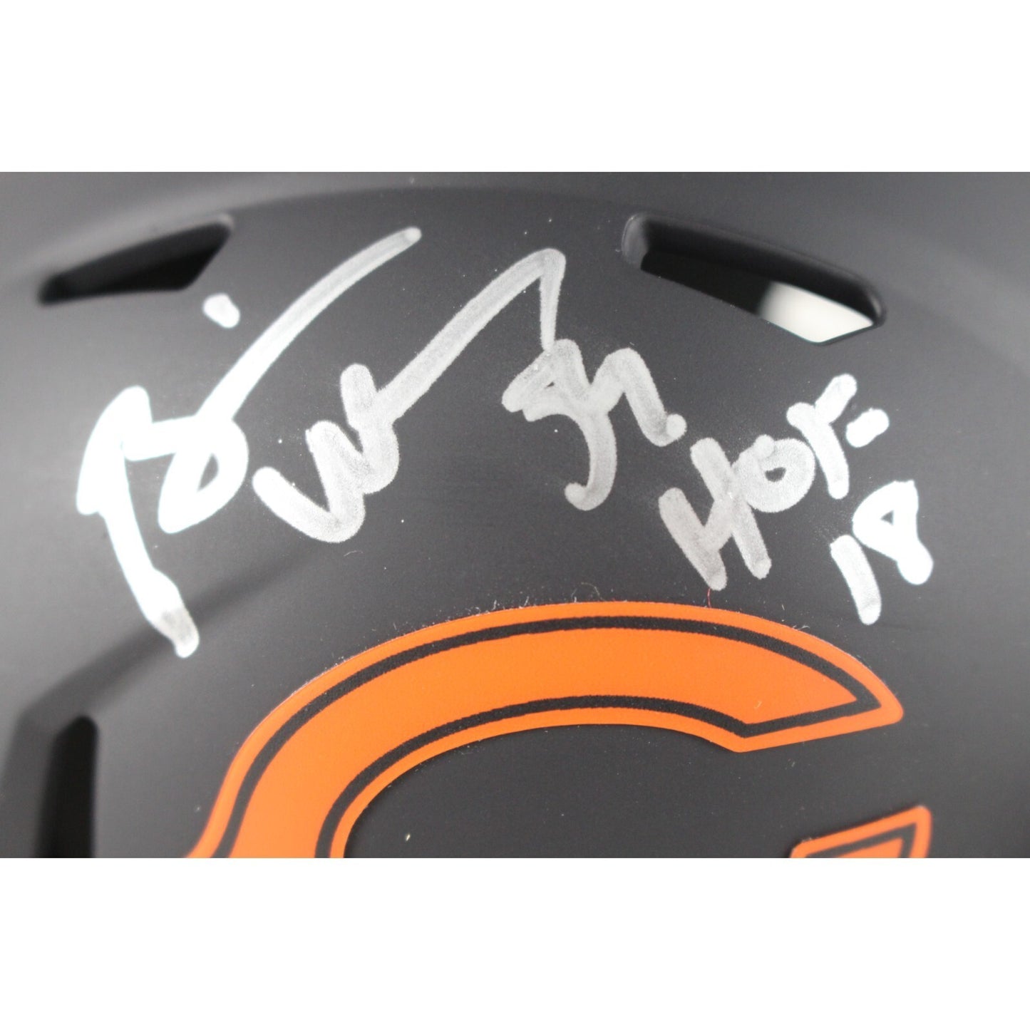 Brian Urlacher Chicago Bears Signed Eclipse Mini Helmet (HOF Inscription)