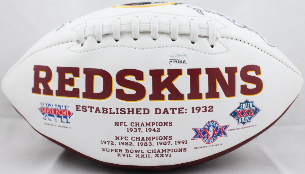 Mark Moseley Signed Washington Redskins Logo Football - 82 MVP