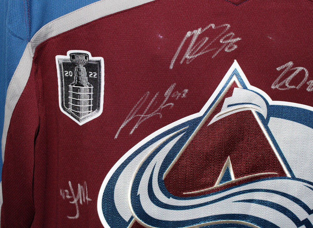 Colorado Avalanche Team Signed 2022 Stanley Cup Fanatics Jersey (20 Sigs)