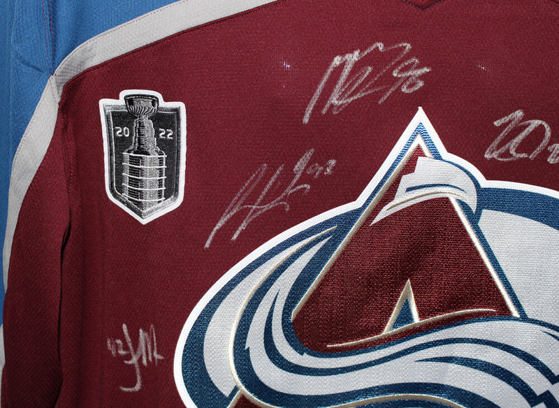 Colorado Avalanche Team Signed 2022 Stanley Cup Fanatics Jersey (20 Sigs)