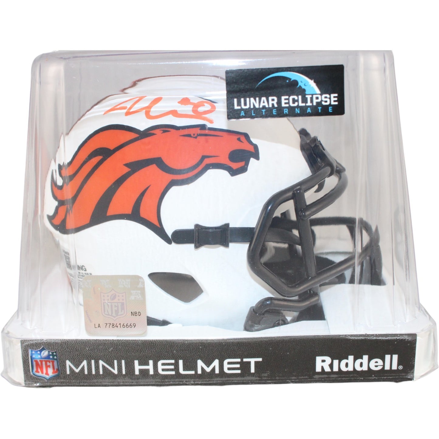 Jonathon Cooper Denver Broncos Autographed Lunar Mini Helmet