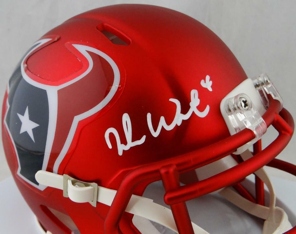 Deshaun Watson Signed Houston Texans Blaze Mini Helmet