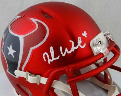 Deshaun Watson Signed Houston Texans Blaze Mini Helmet