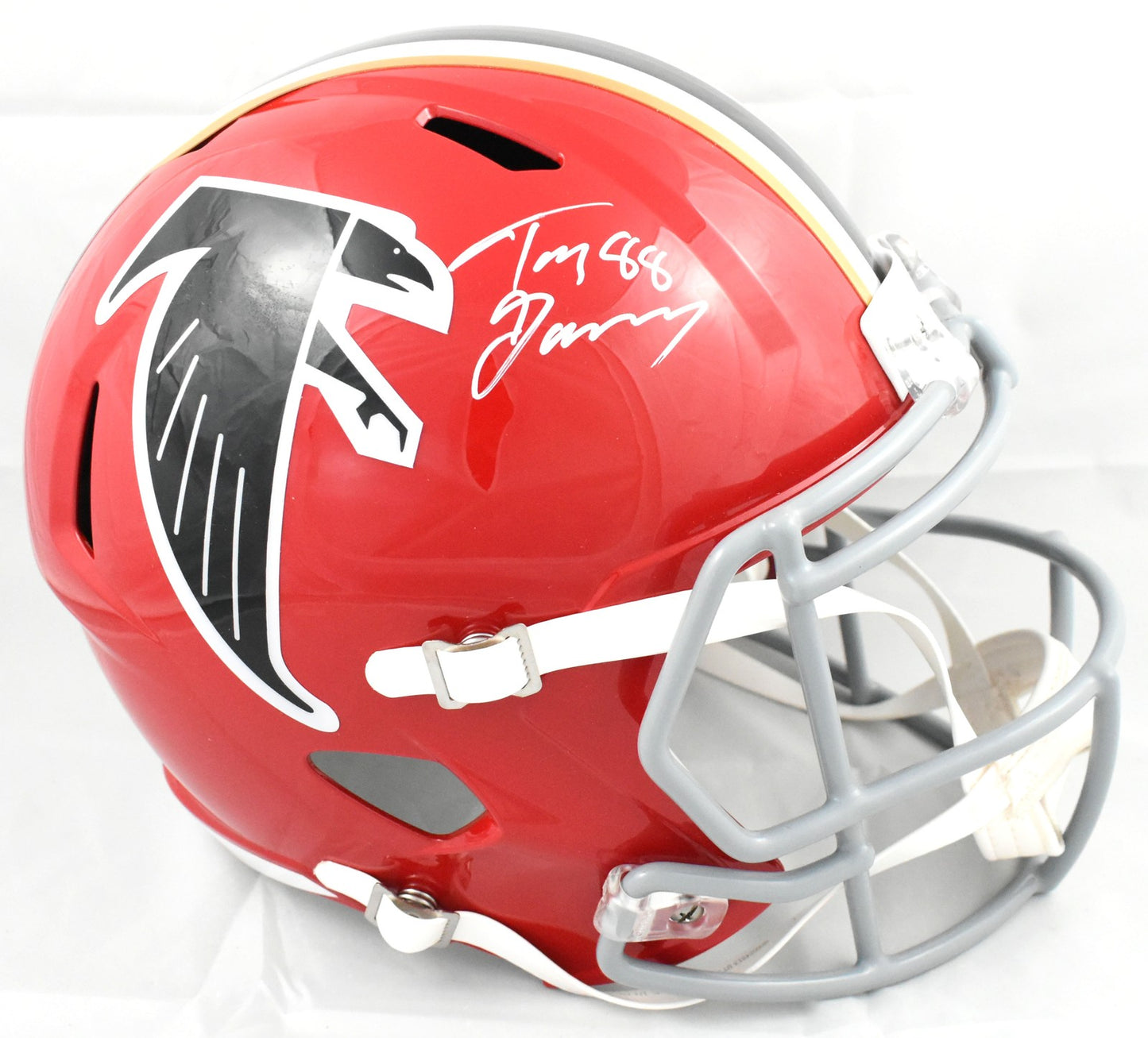 Tony Gonzalez Autographed Atlanta Falcons Throwback Speed Full Size Helmet
