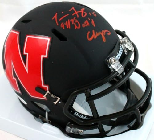 Tommie Frazier Signed Nebraska Cornhuskers AMP Edition Mini Helmet