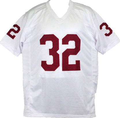 OJ Simpson Signed White Custom Jersey (Heisman Inscription)