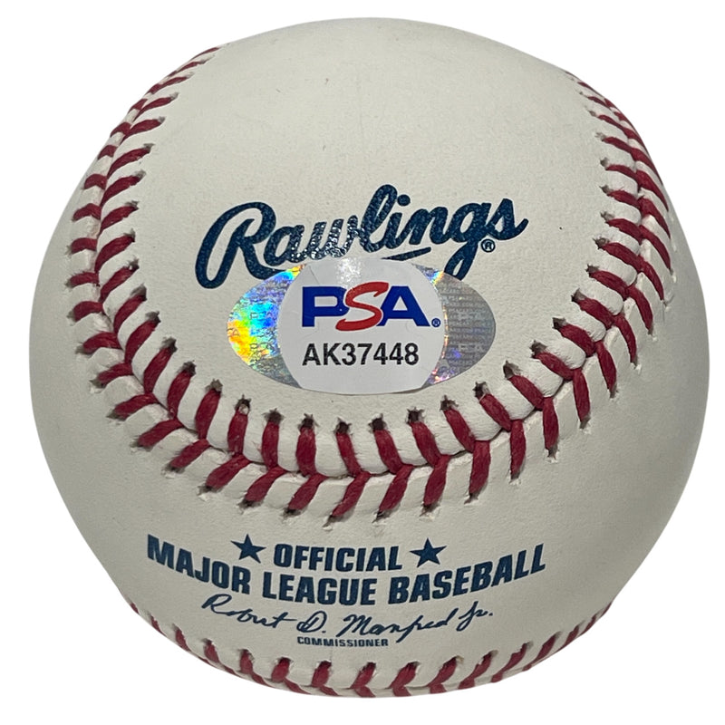 John Montefusco Signed ROMLB Baseball No Hitter Line Score PSA COA