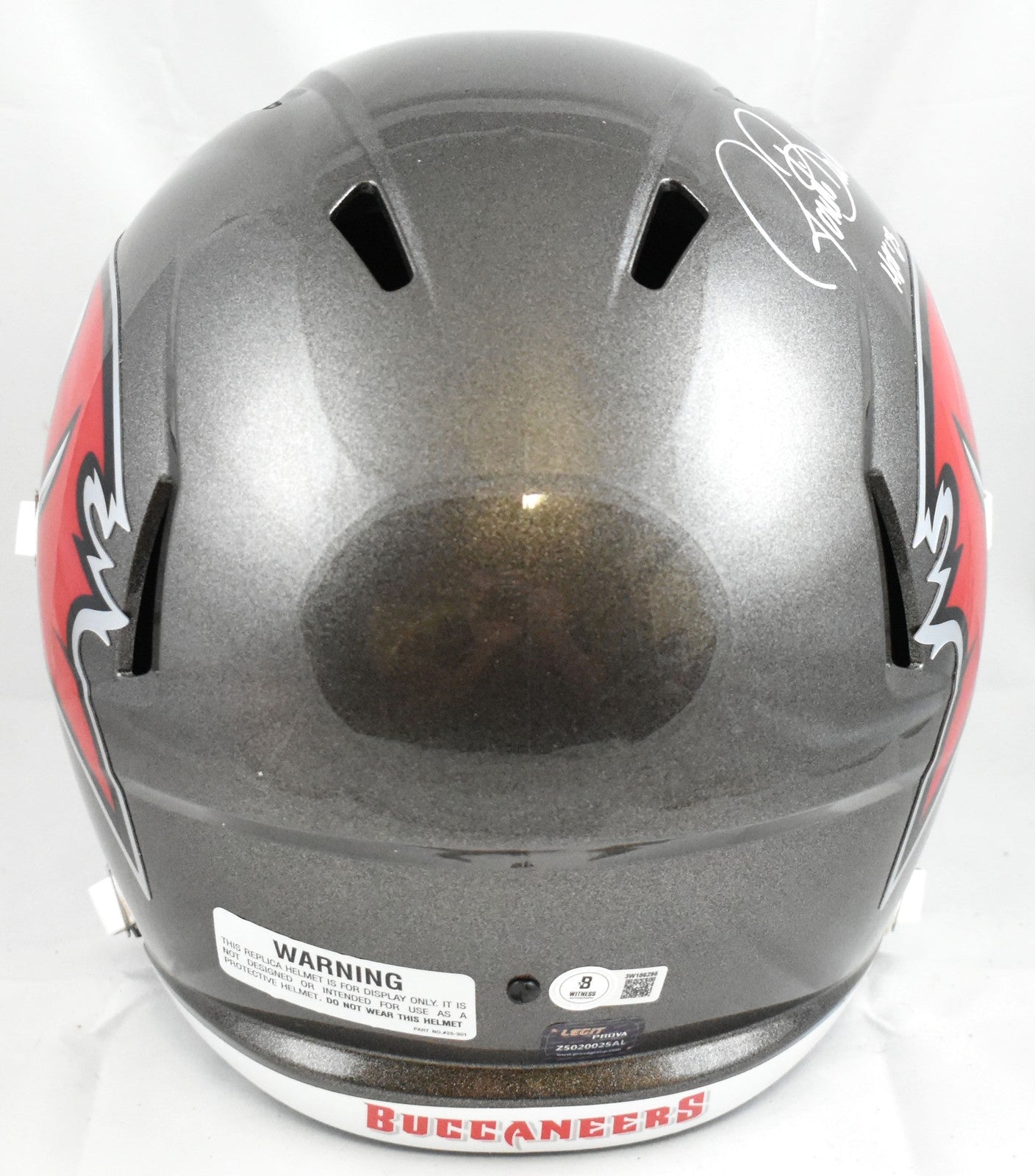 Ronde Barber Autographed Tampa Bay Buccaneers Full Size Speed Helmet