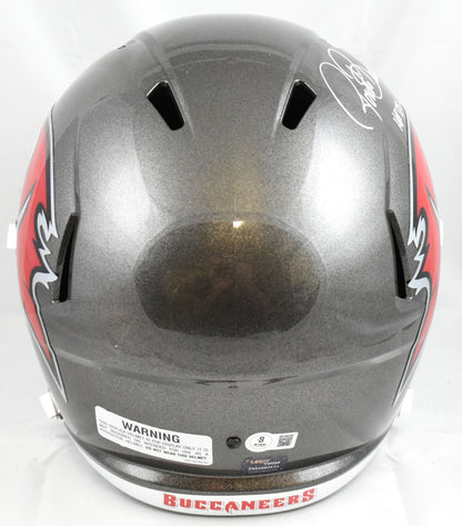 Ronde Barber Autographed Tampa Bay Buccaneers Full Size Speed Helmet