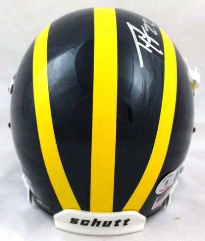 Ty Law Autographed Michigan Wolverines Schutt Mini Helmet