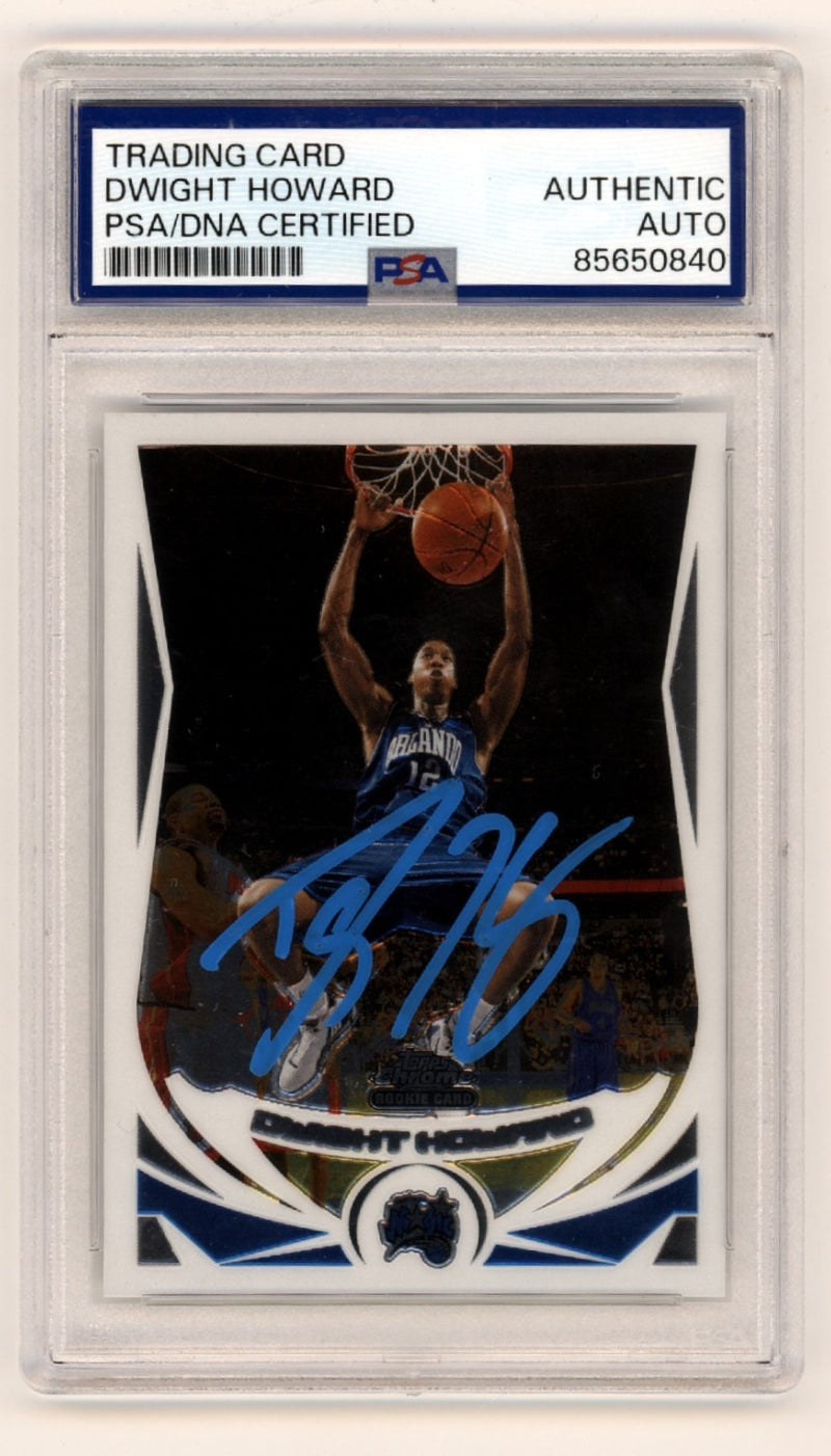 Dwight Howard Signed 2004-05 Topps Chrome Rookie Card PSA Authentic