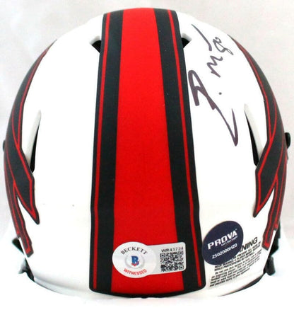 Eric Moulds Signed Buffalo Bills Lunar Speed Mini Helmet