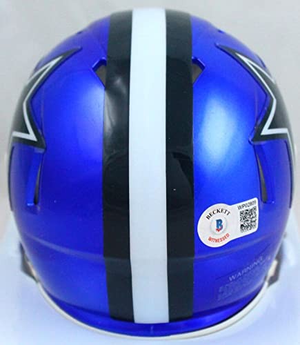 Ezekiel Elliott Autographed Dallas Cowboys Flash Speed Mini Helmet