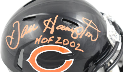 Dan Hampton Signed Chicago Bears Orange Speed Mini Helmet