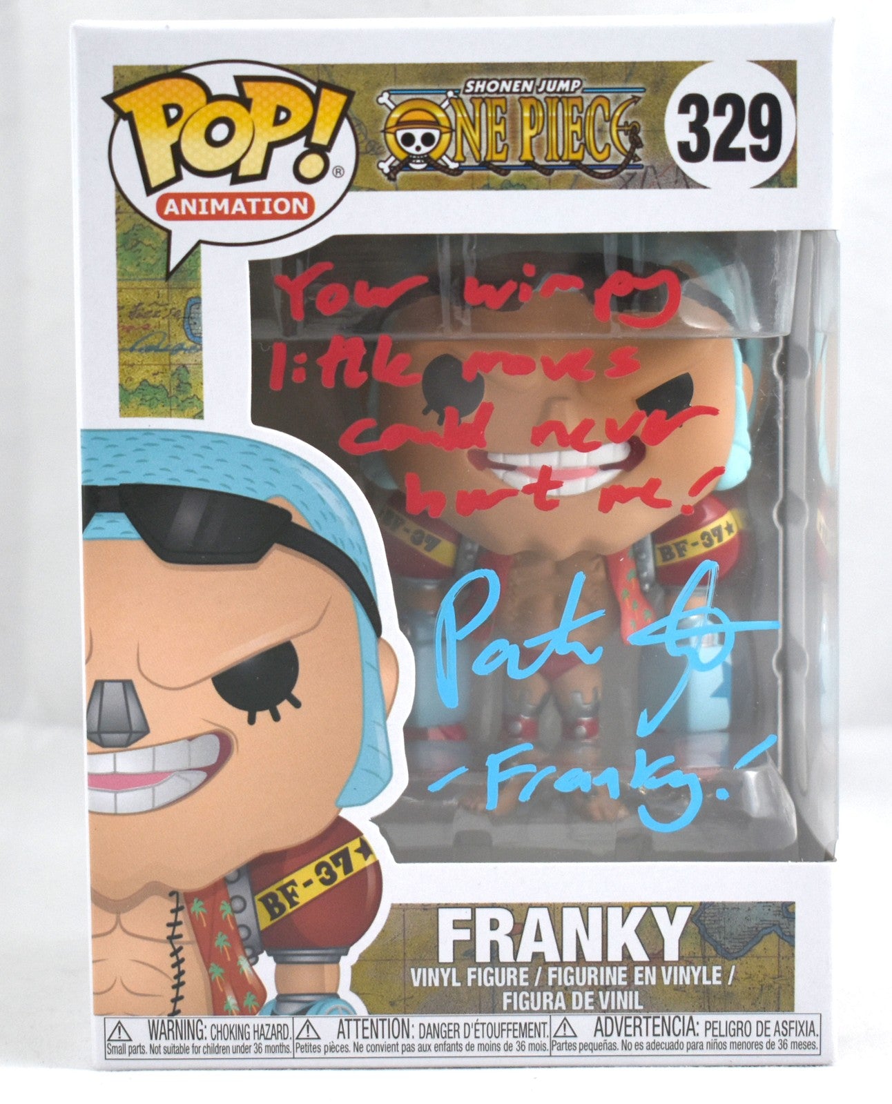 Patrick Seitz Signed Franky One Piece Funko Pop #329