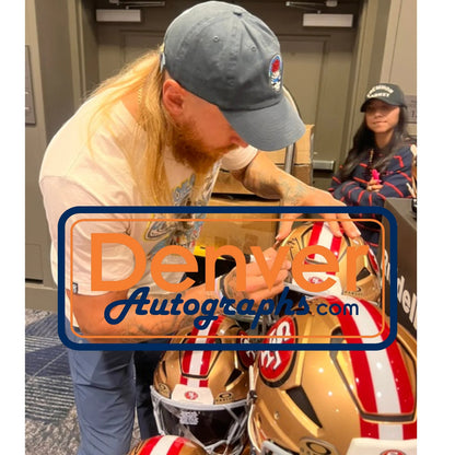 Brock Purdy & George Kittle Signed San Francisco 49ers Full Size Axiom Helmet
