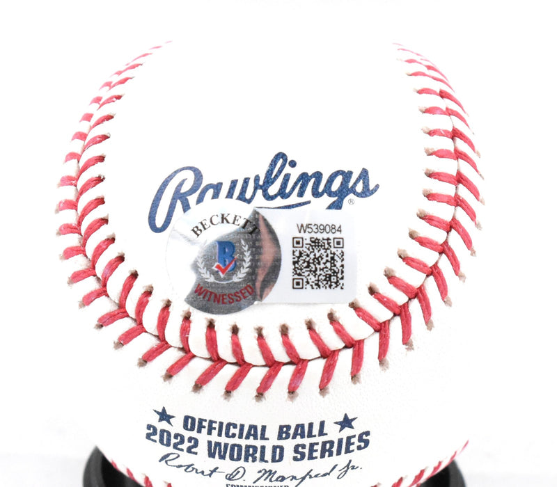 Framber Valdez Signed Rawlings Official World Series Baseball