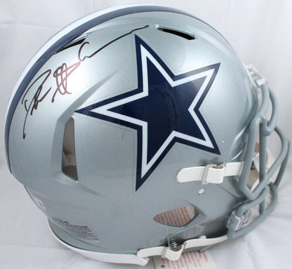 Deion Sanders Signed Dallas Cowboys Full Size Speed Authentic Helmet - Black
