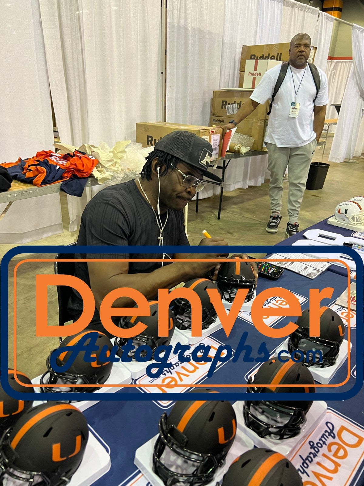 Michael Irvin Signed Miami Hurricanes Eclipse Mini Helmet